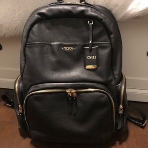 Tumi leather Calais backpack